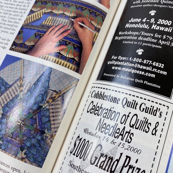 Quilters Newsletter Magazine April 2000 No. 321 Edition Patterns Tip Articles - Picture 10 of 11